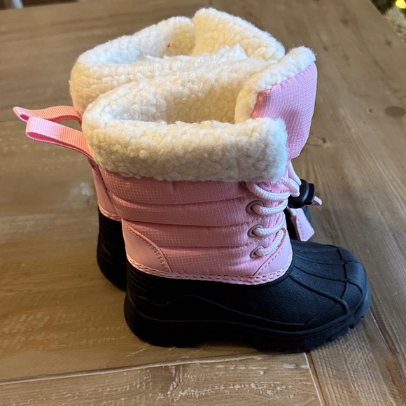 Girl Toddler Snow Winter Boots Waterproof - Pink - Size 7 - Excellent Condition - Picture 12 of 14